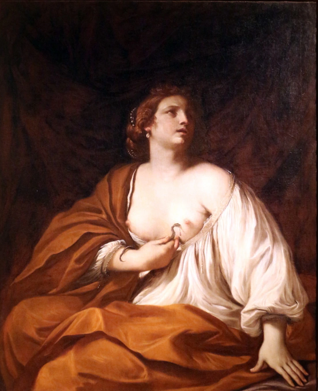 Giovanni Francesco Barbieri, il Guercino - Cleopatra si fa pungere da aspidi, Ferrara